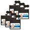 ID Neck Pouch Badge Holder, Horizontal, Adjustable Cord, 4" x 2-1/4" Insert, Black, Pack of 6
